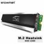 Snowman – Dissipateur thermique refroidisseur M.2 SSD double face aluminium, radiateur semi-conducteur pour disque dur 2280, sur