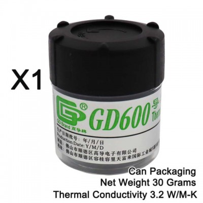 Pâte à graisse thermique CPU GPU marque GD GD900 dissipateur thermique CN20 CN25 CN/CB30