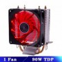 Ventilateur silencieux de refroidissement 3 broches, pour Intel LGA 1150 1151 1155 1156 775 1200 AMD AM3 AM4